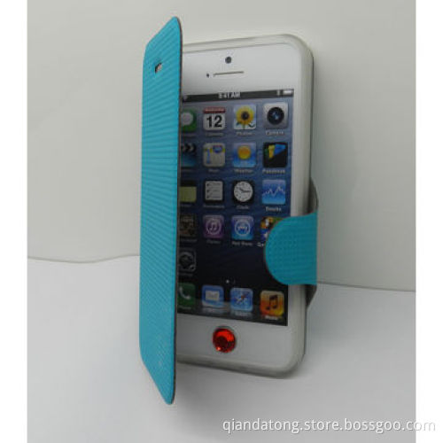 PU Leather Cases/Foldable Covers for iPhone 5/5S, Newest, Comes in Various Colors